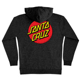Santa Cruz Classic Dot Mens Pullover Hoodie, Charcoal Heather