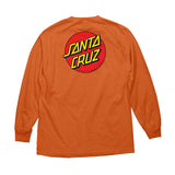Santa Cruz Classic Dot L/S Regular T-Shirt Orange