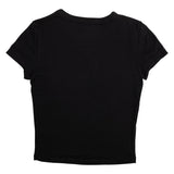 Woodland Strip Womens Crop T-Shirt, Black