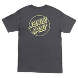 Santa Cruz Opus Dot Regular Men's T-Shirt, Charcoal w/ Safety